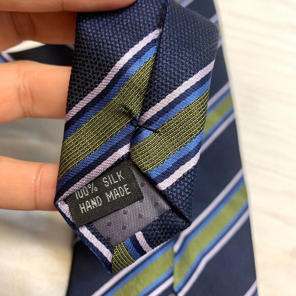 Kailong Tie Mens Necktie Silk Striped Formal Classic Business Dress - Picture 4 of 7